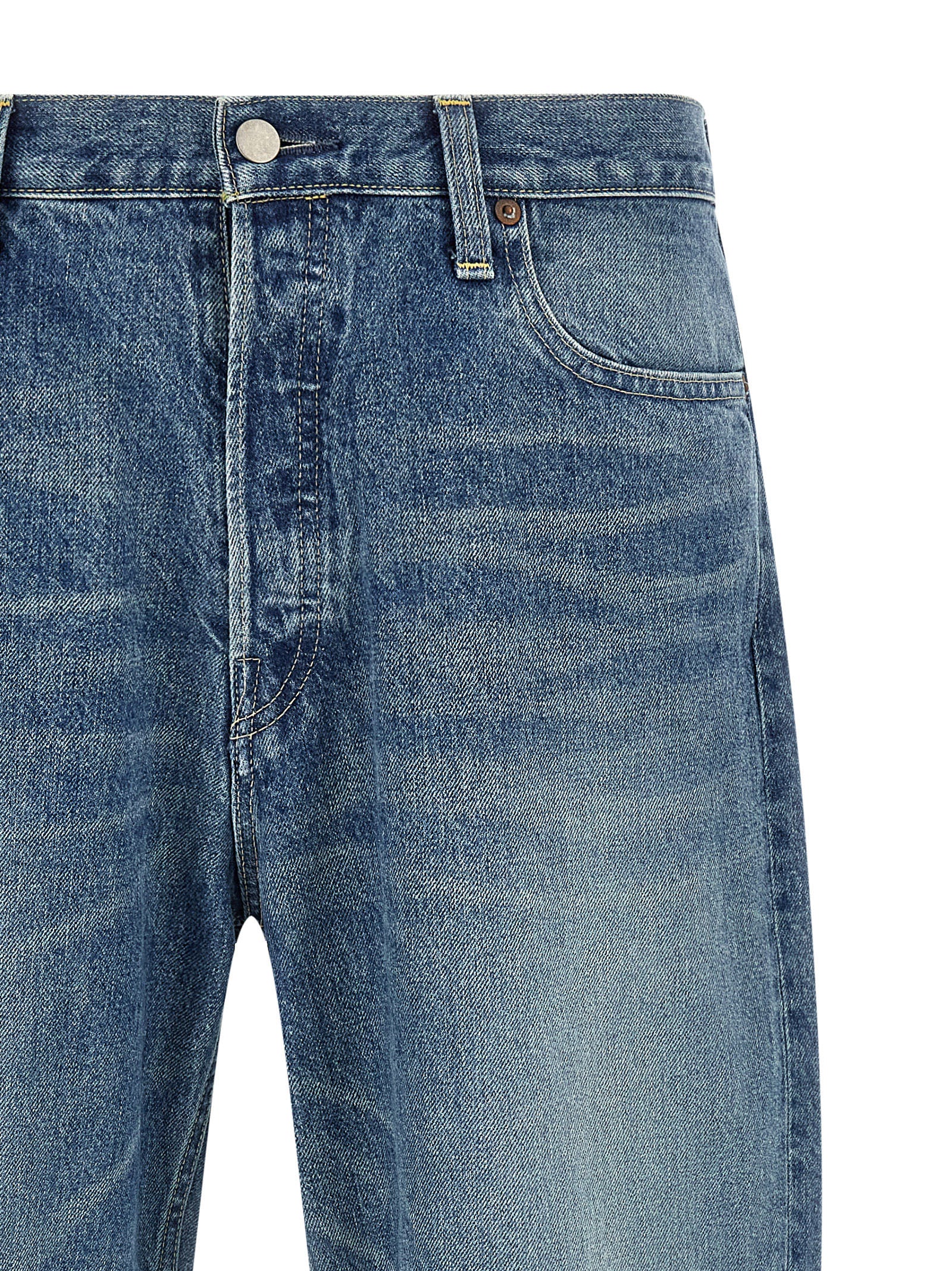 SSSTEIN Blaue Jeans aus Baumwolle, Tapered Fit