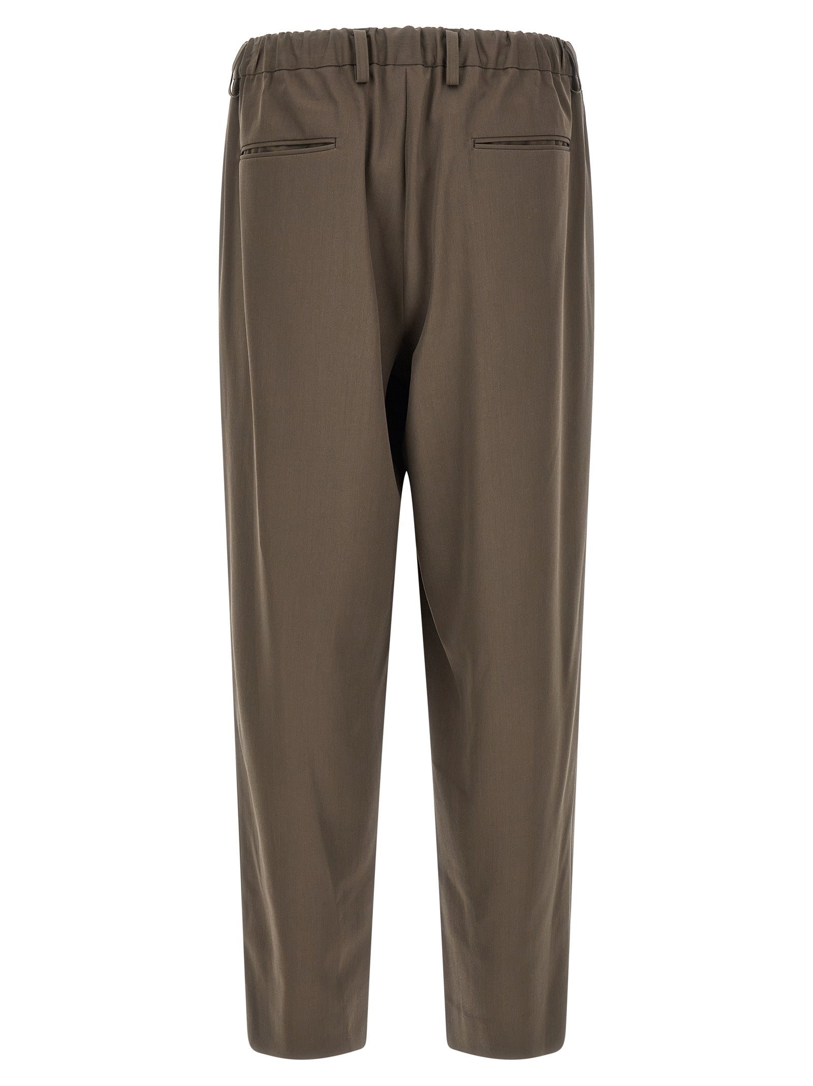 SSSTEIN Braune Woll-Freizeithose