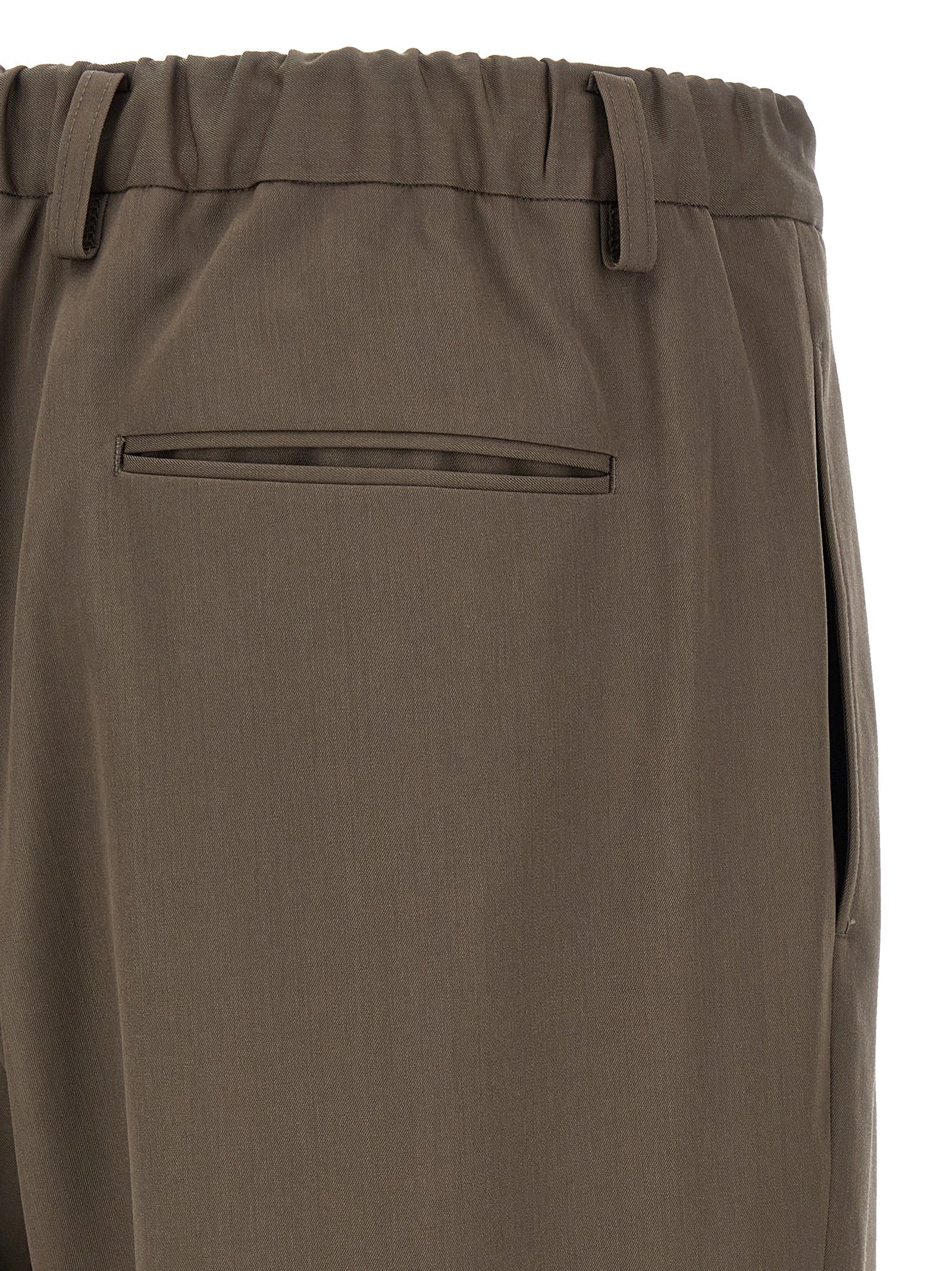SSSTEIN Braune Woll-Freizeithose