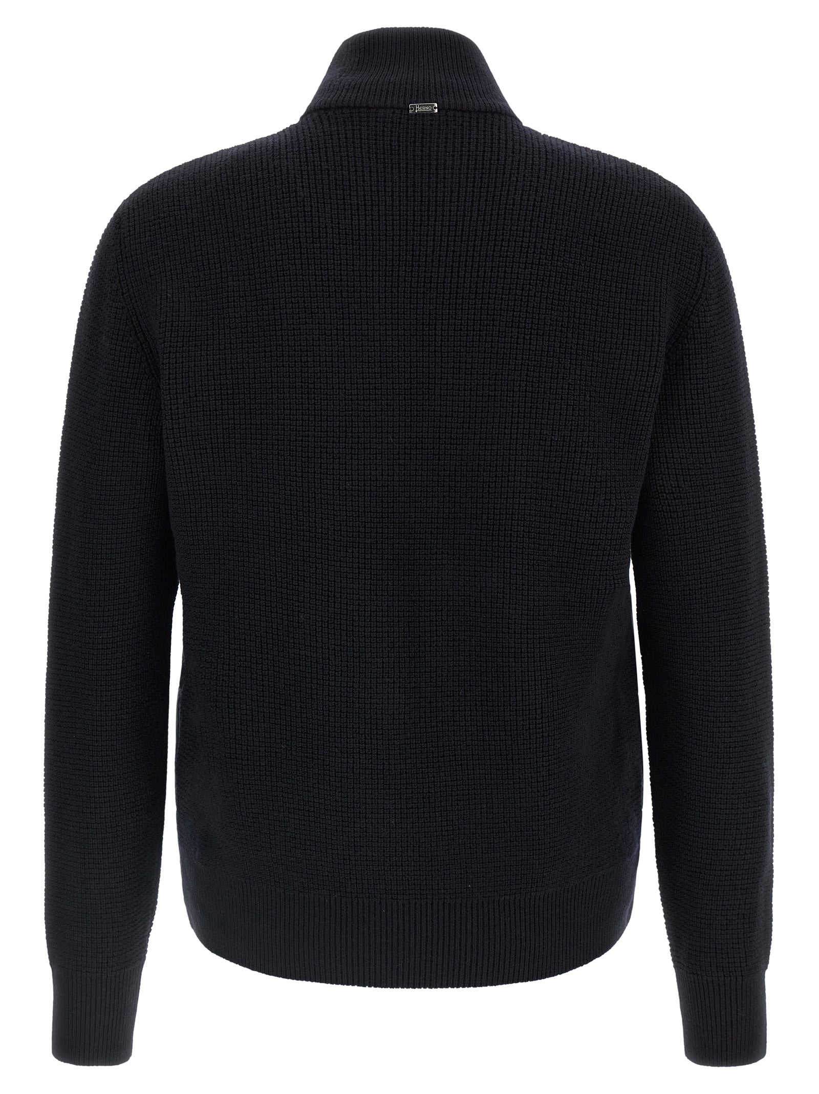 Herno Blaue Wolljacke