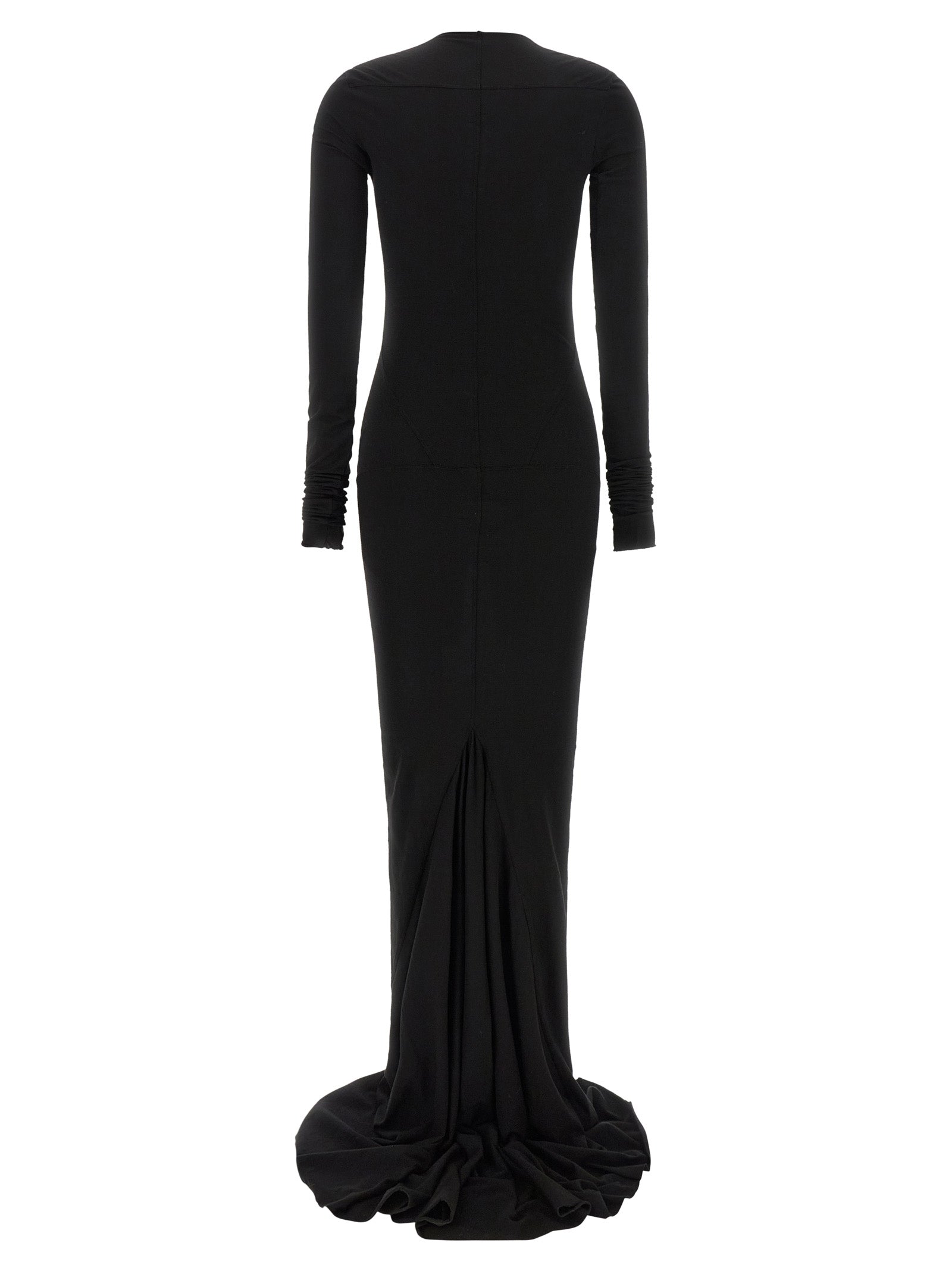 DRKSHDW Schwarzes Baumwoll-Maxikleid