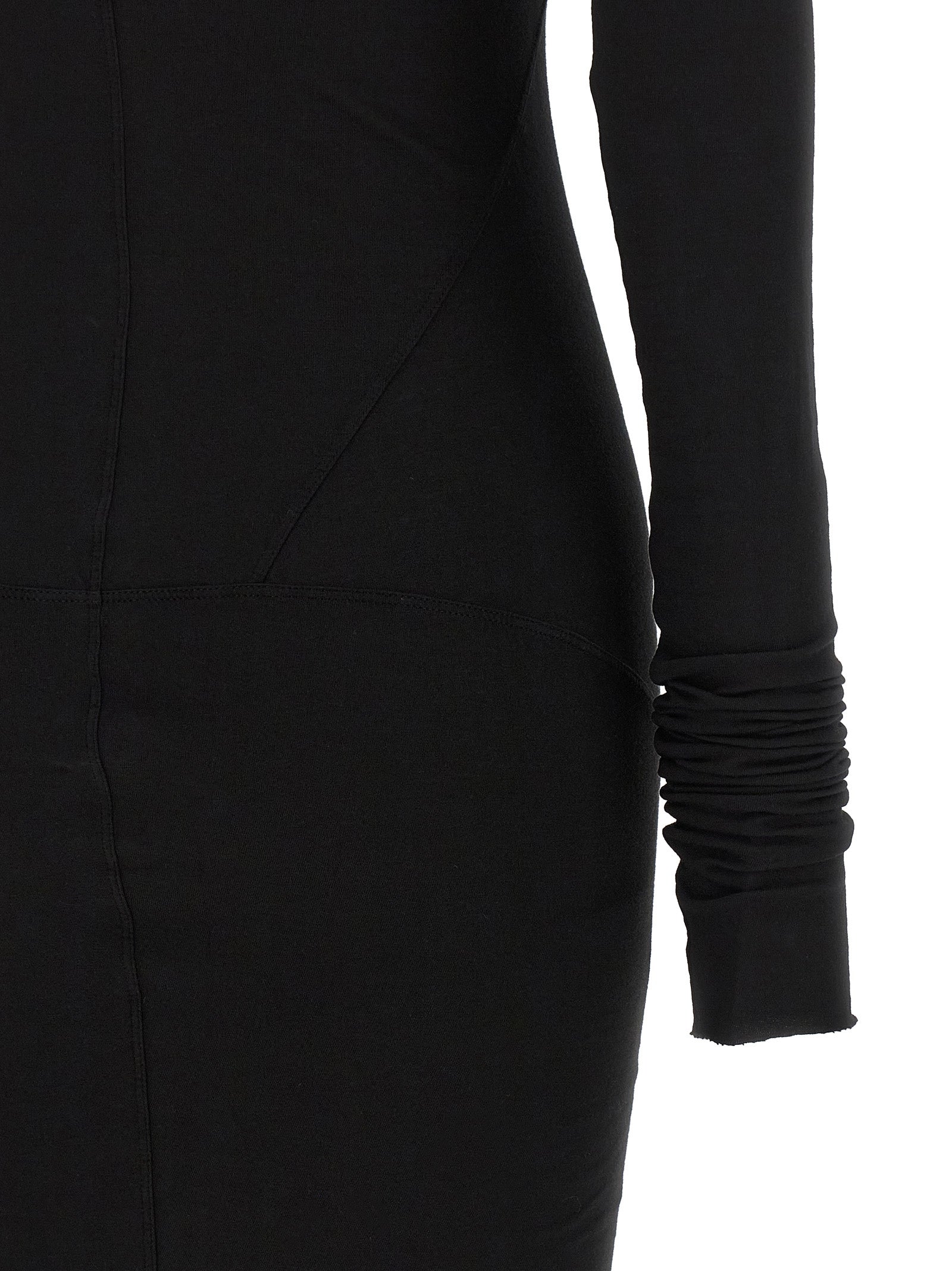 DRKSHDW Schwarzes Baumwoll-Maxikleid