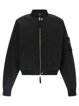 Thom Krom Schwarzer Bomber aus recyceltem Polyamid