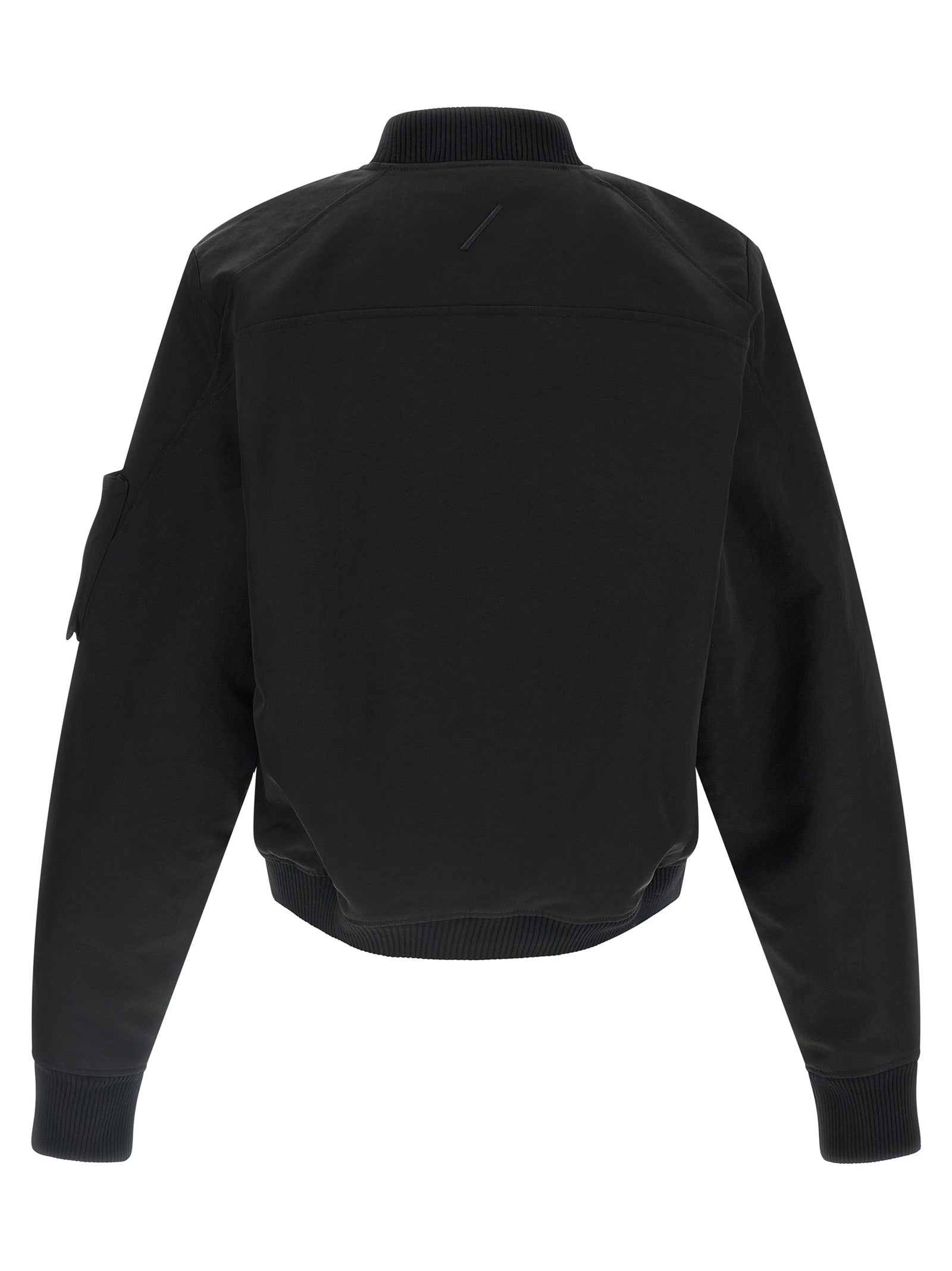 Thom Krom Schwarzer Bomber aus recyceltem Polyamid