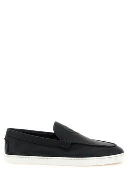 Christian Louboutin Schwarze Loafer aus Kalbsleder zum Hineinschlüpfen