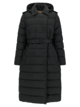 Burberry Schwarzer Polyamid-Mantel