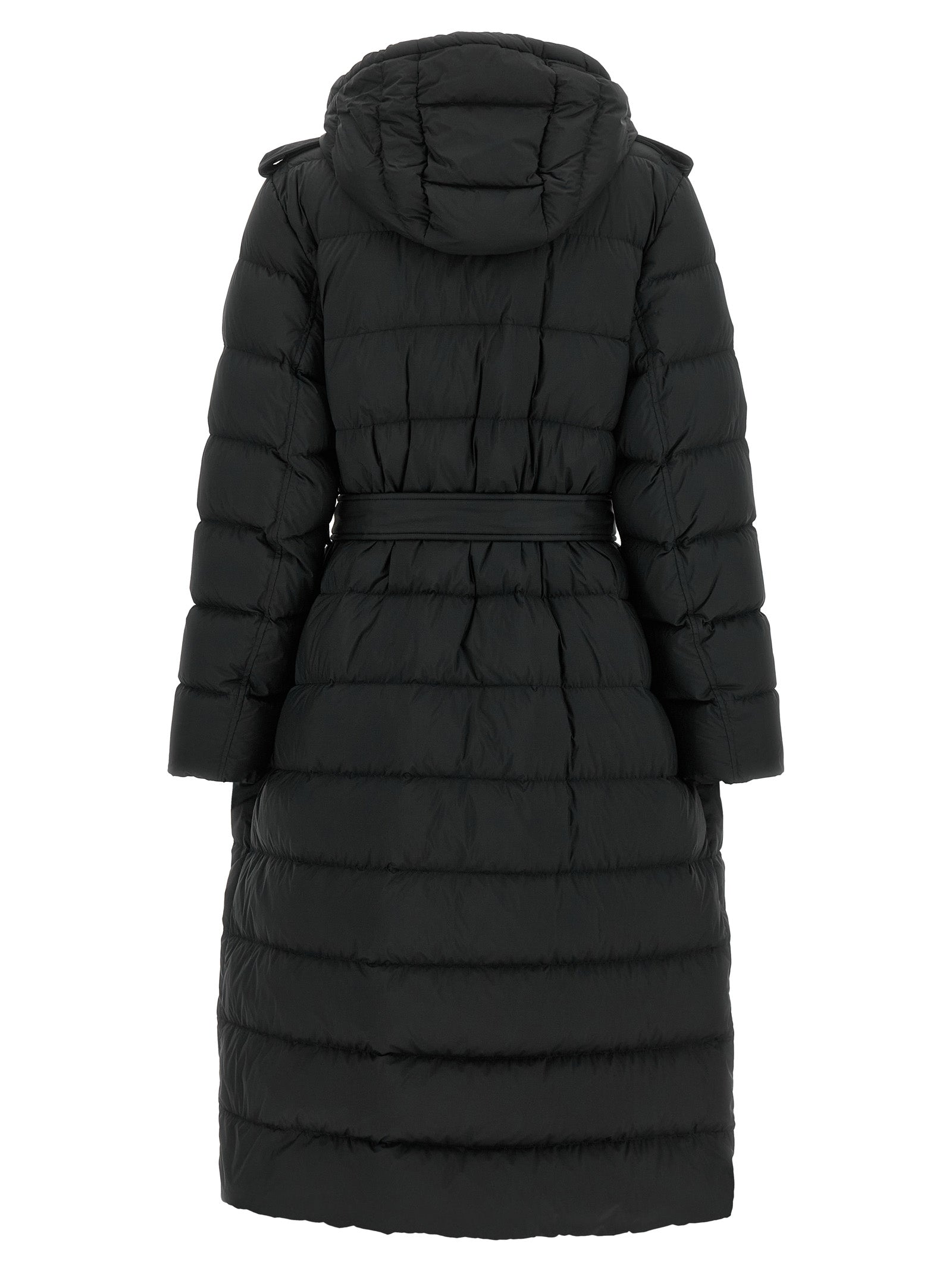 Burberry Schwarzer Polyamid-Mantel