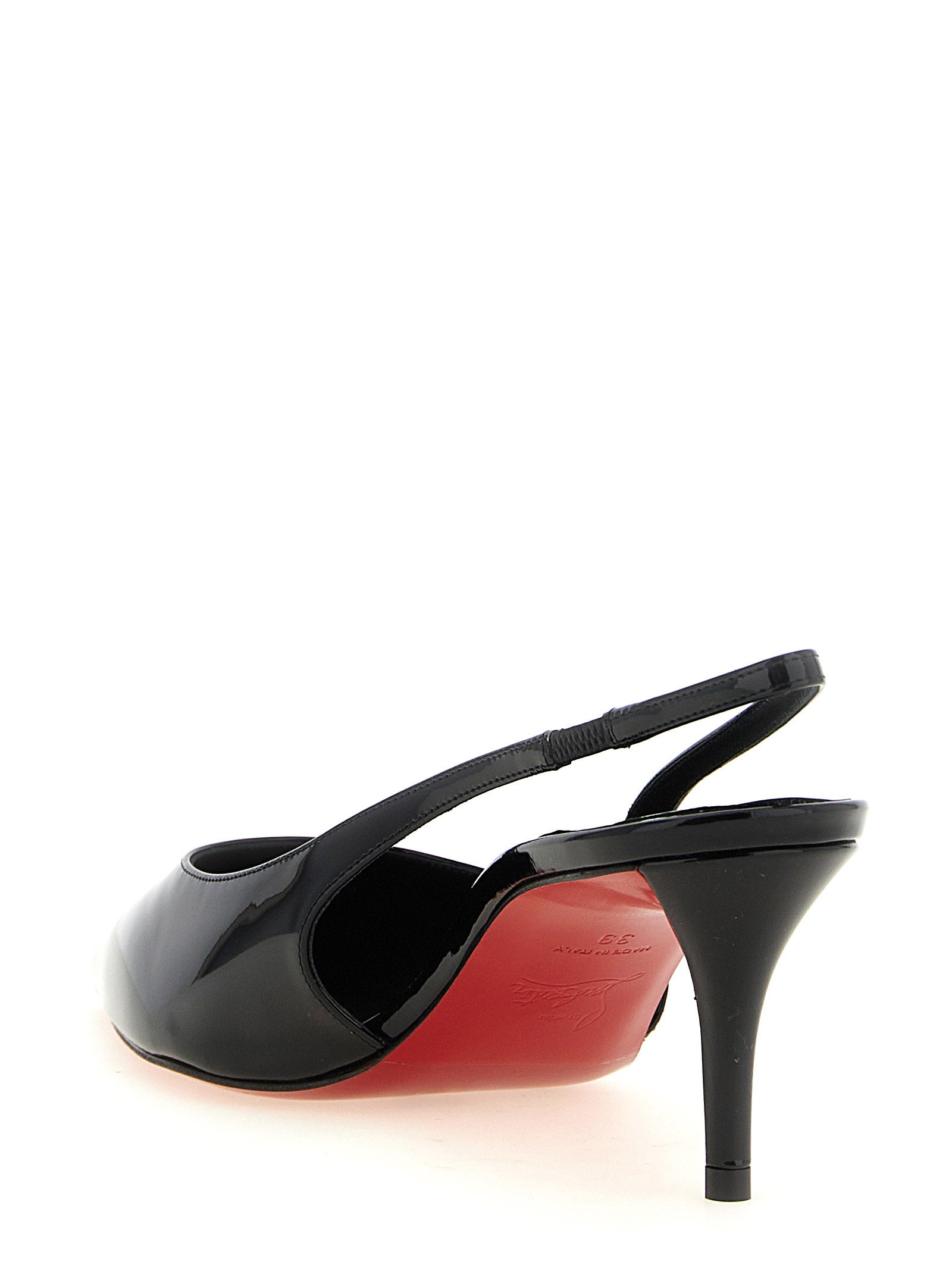 Christian Louboutin Schwarze Pumps aus Kalbsleder mit mittlerem Absatz