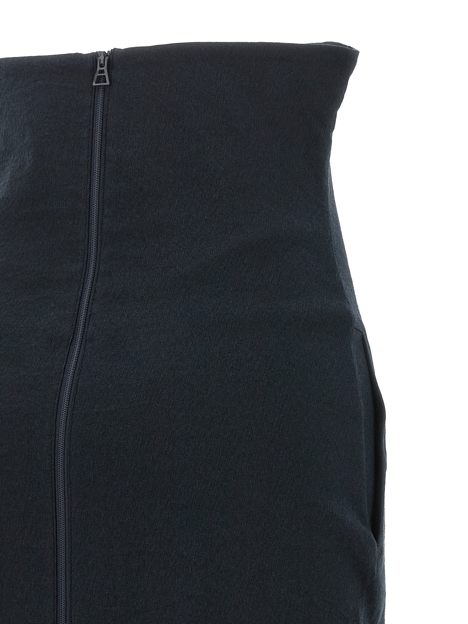 Issey Miyake Schwarzer Minirock aus Papier