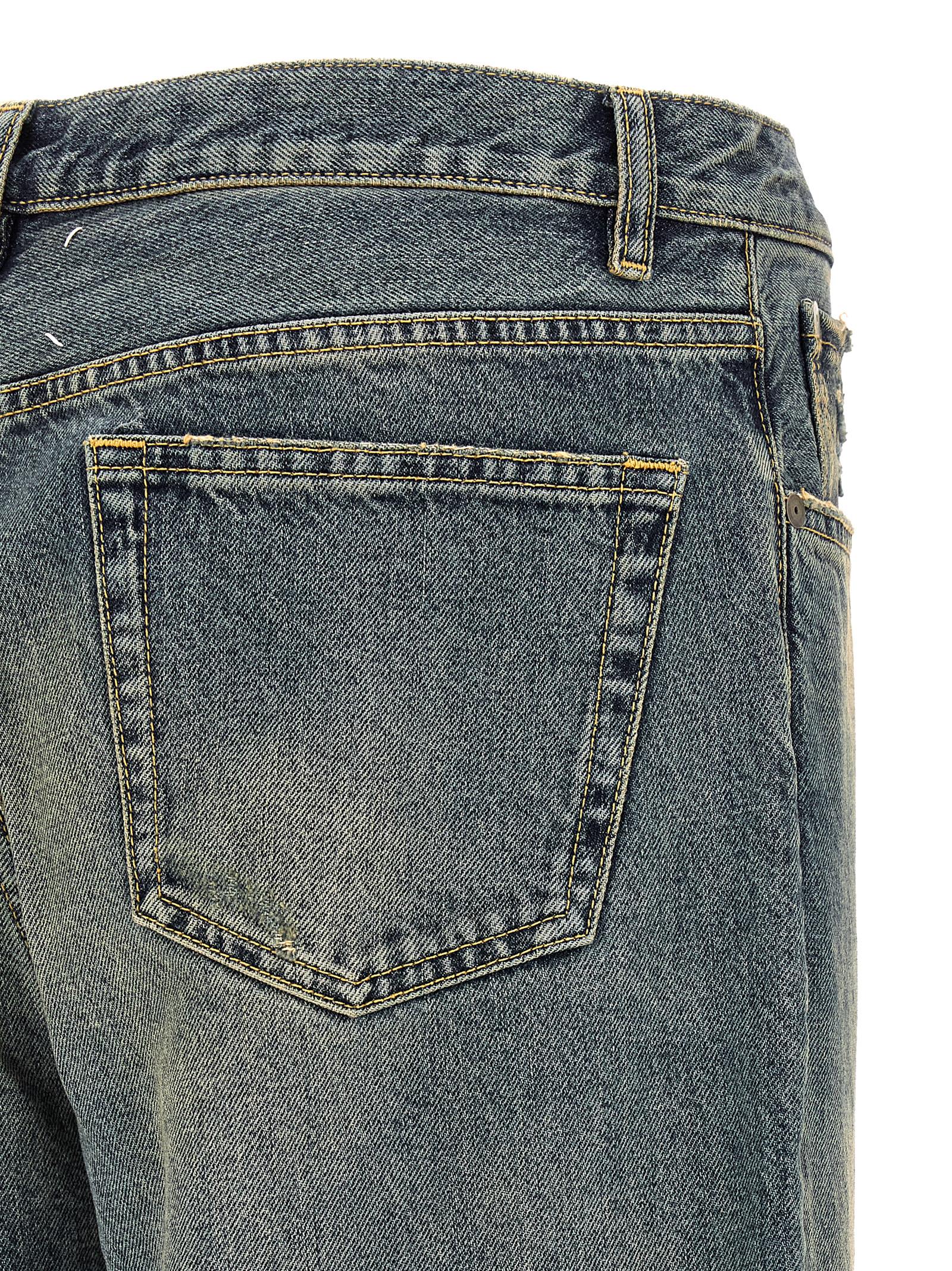 Maison Margiela Blaue Jeans aus Baumwolle im geraden Schnitt