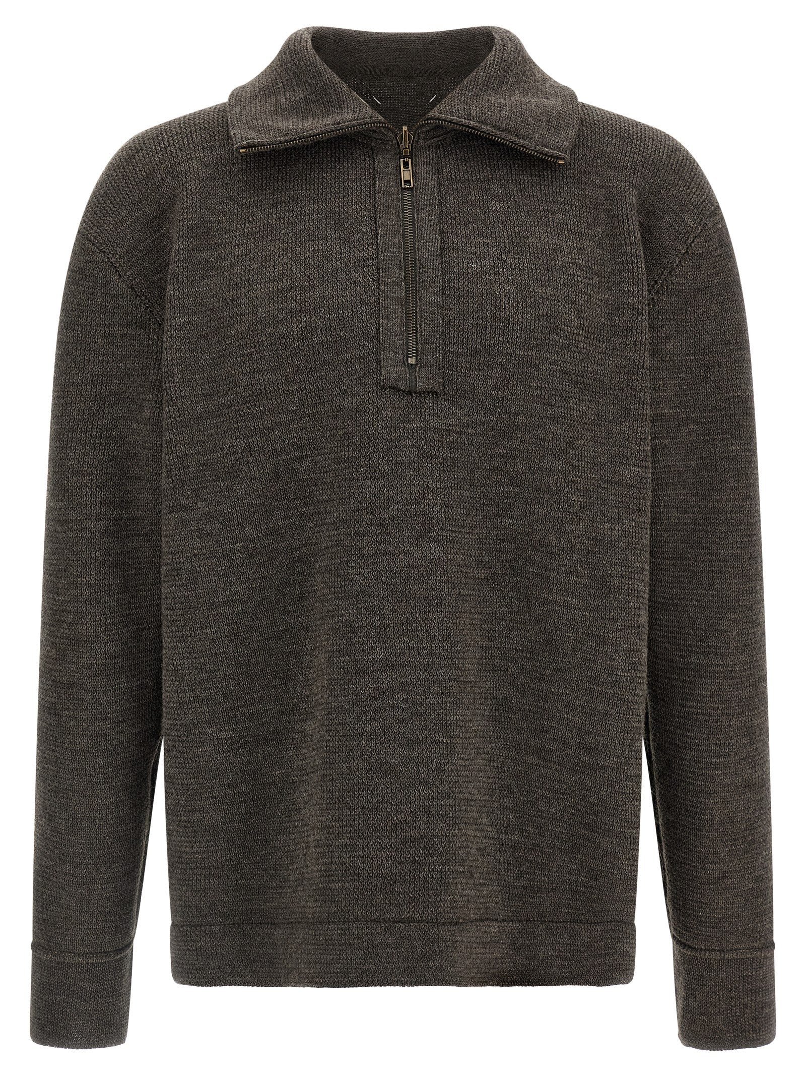 Maison Margiela Grauer Wollcardigan
