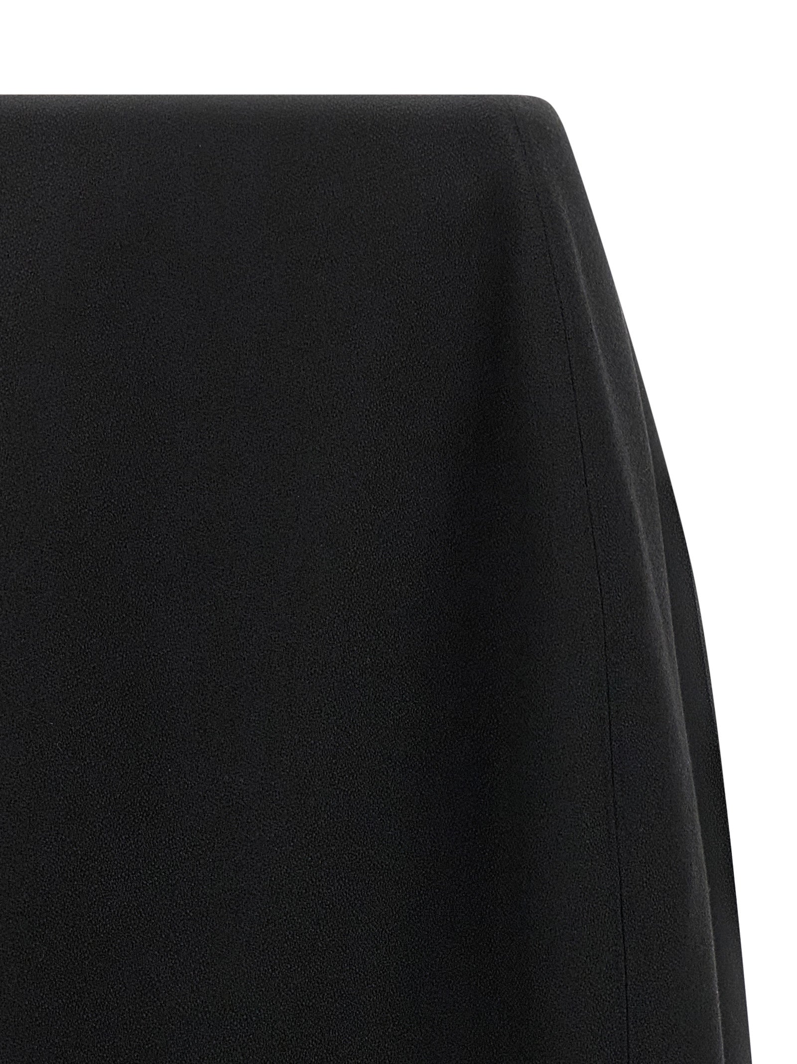 Jil Sander Schwarzer Midirock aus Schurwolle