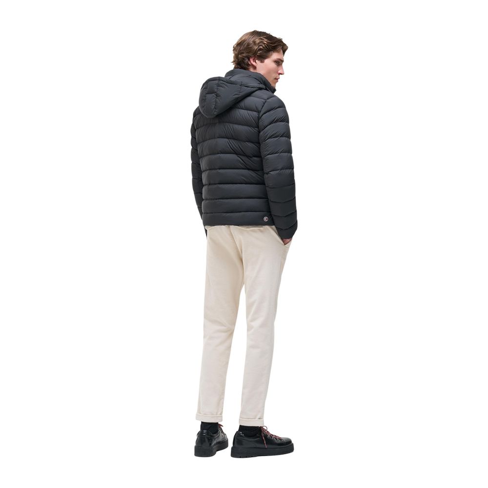 Colmar Originals Schwarze Polyamid-Jacke in voller Länge