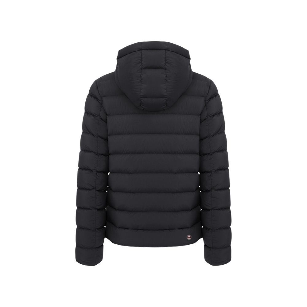 Colmar Originals Schwarze Polyamid-Jacke in voller Länge