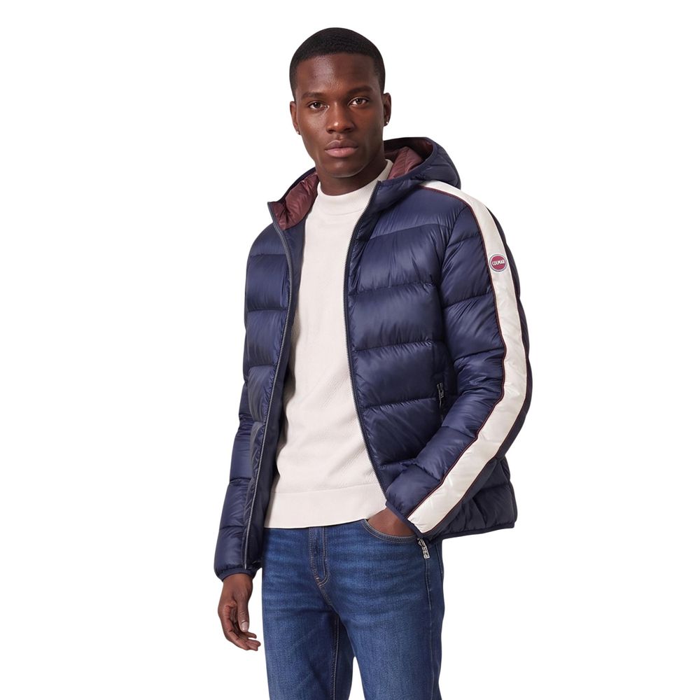Colmar Originals Blaue Polyamid-Jacke in voller Länge