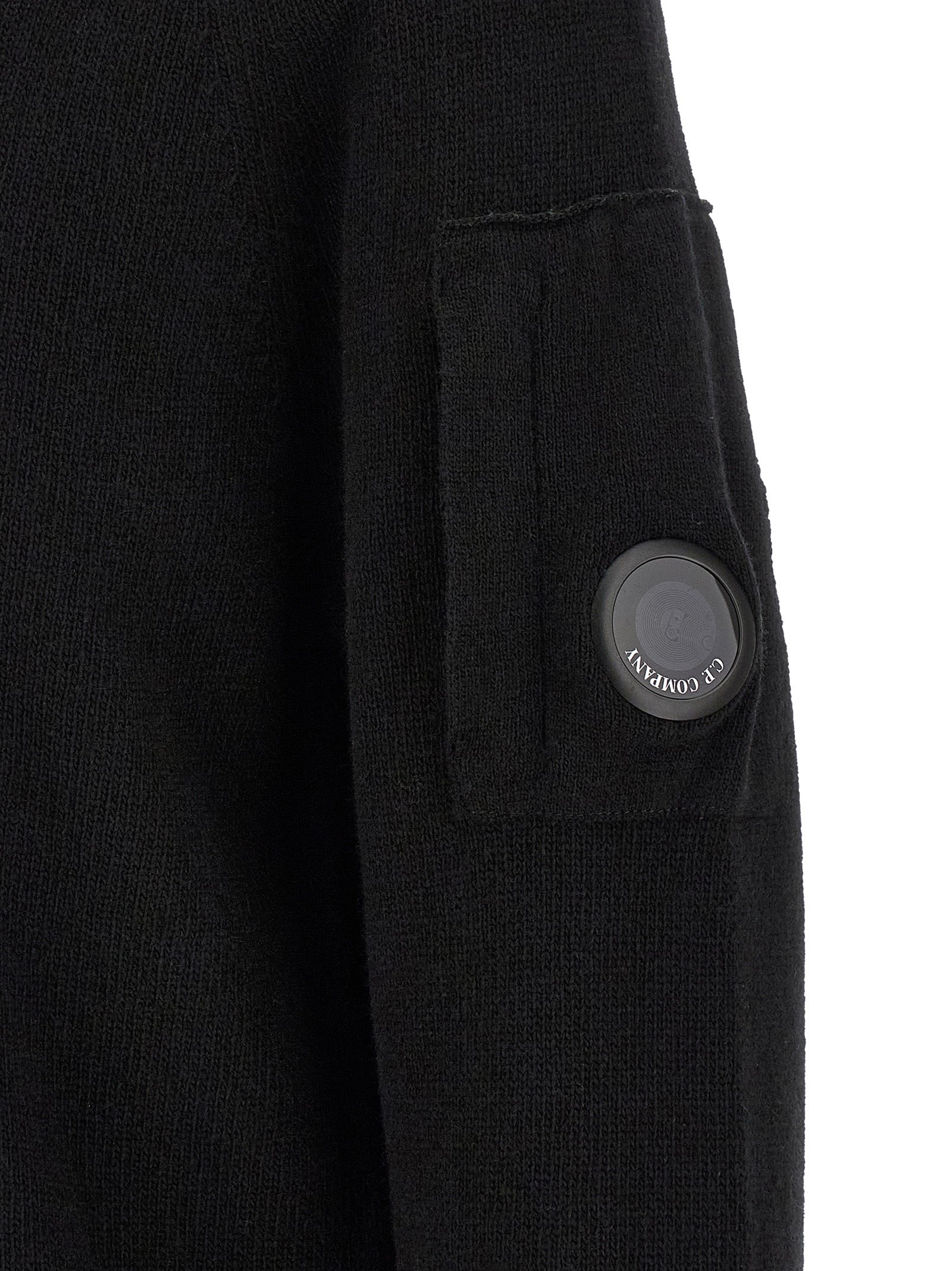 C.P. Company Schwarzer Wollcardigan