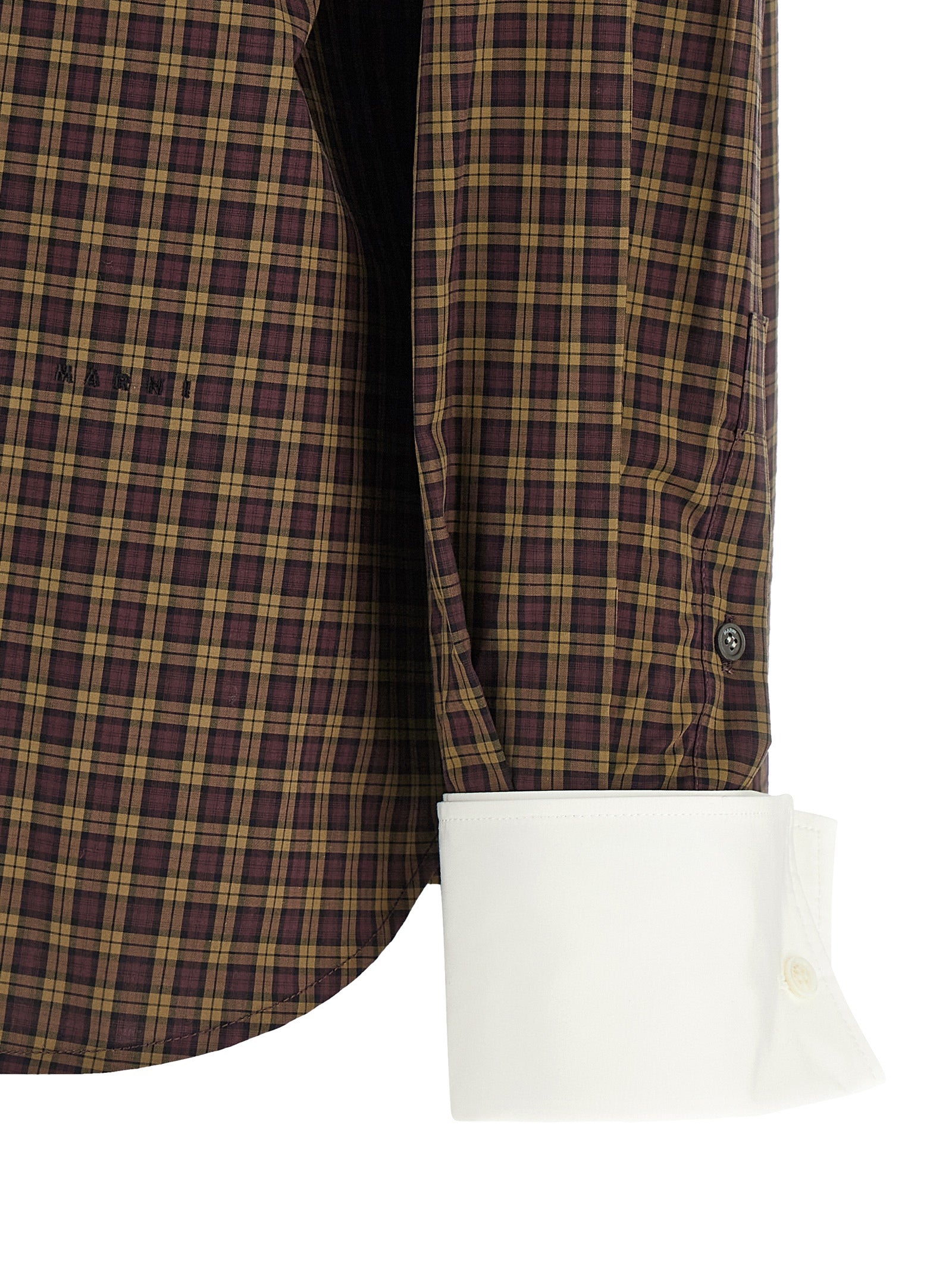 Marni Braune Baumwollbluse