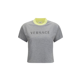 Versace Graues Baumwoll-T-Shirt