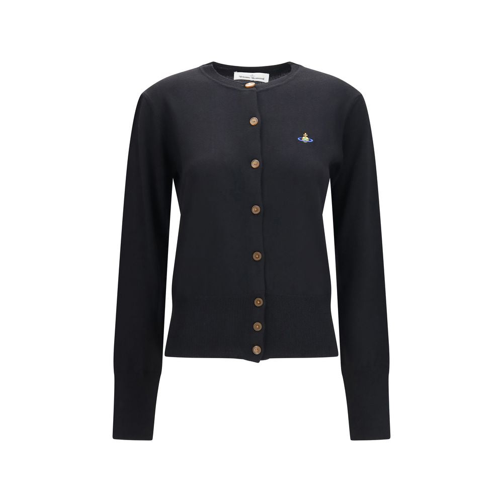 Vivienne Westwood Strickjacke aus schwarzer Wolle Oves Aries