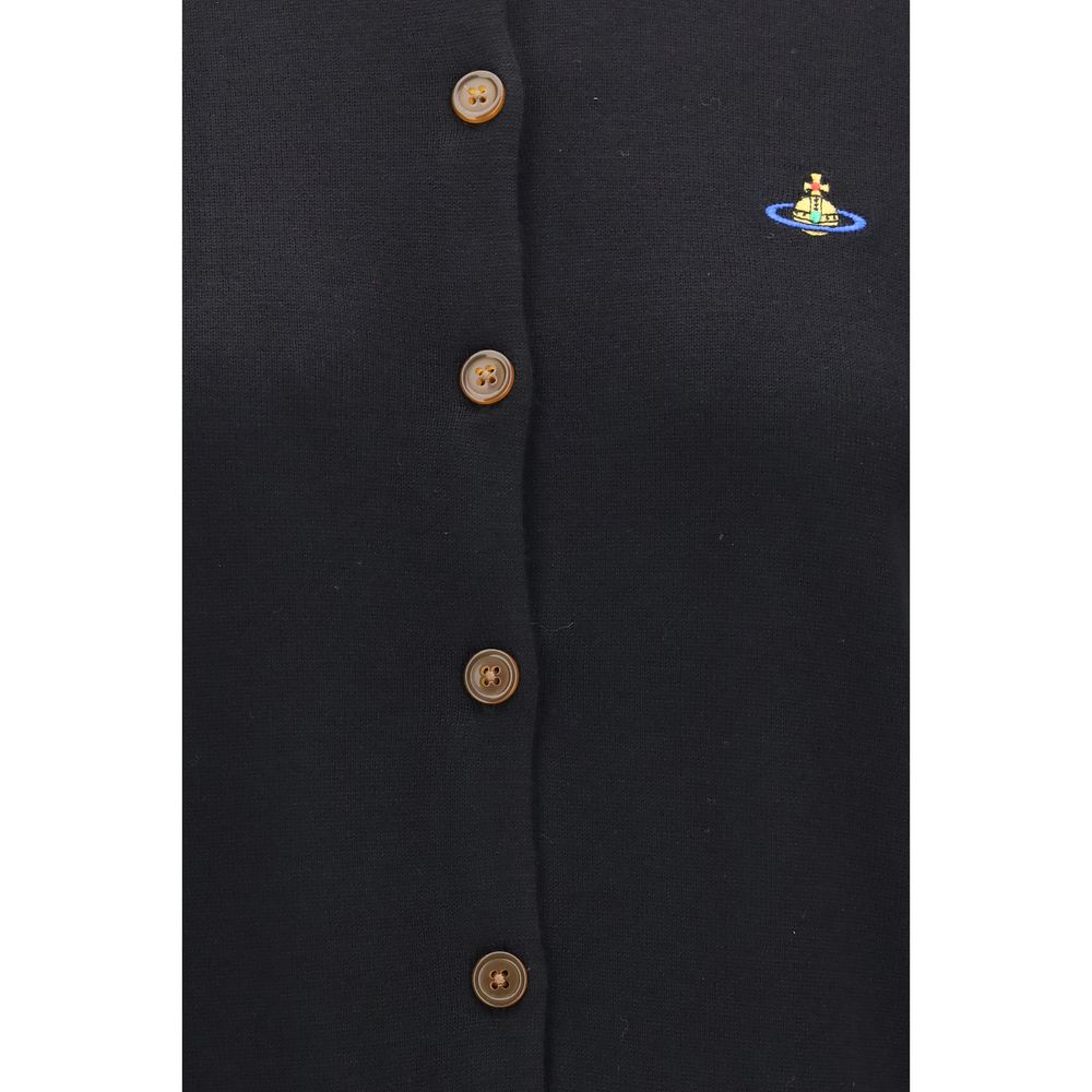 Vivienne Westwood Strickjacke aus schwarzer Wolle Oves Aries