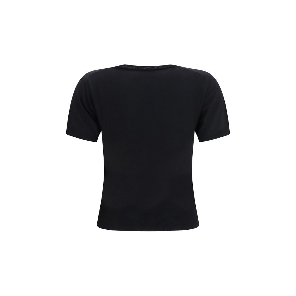 Vivienne Westwood Schwarzes Woll-Oversized-T-Shirt Aries