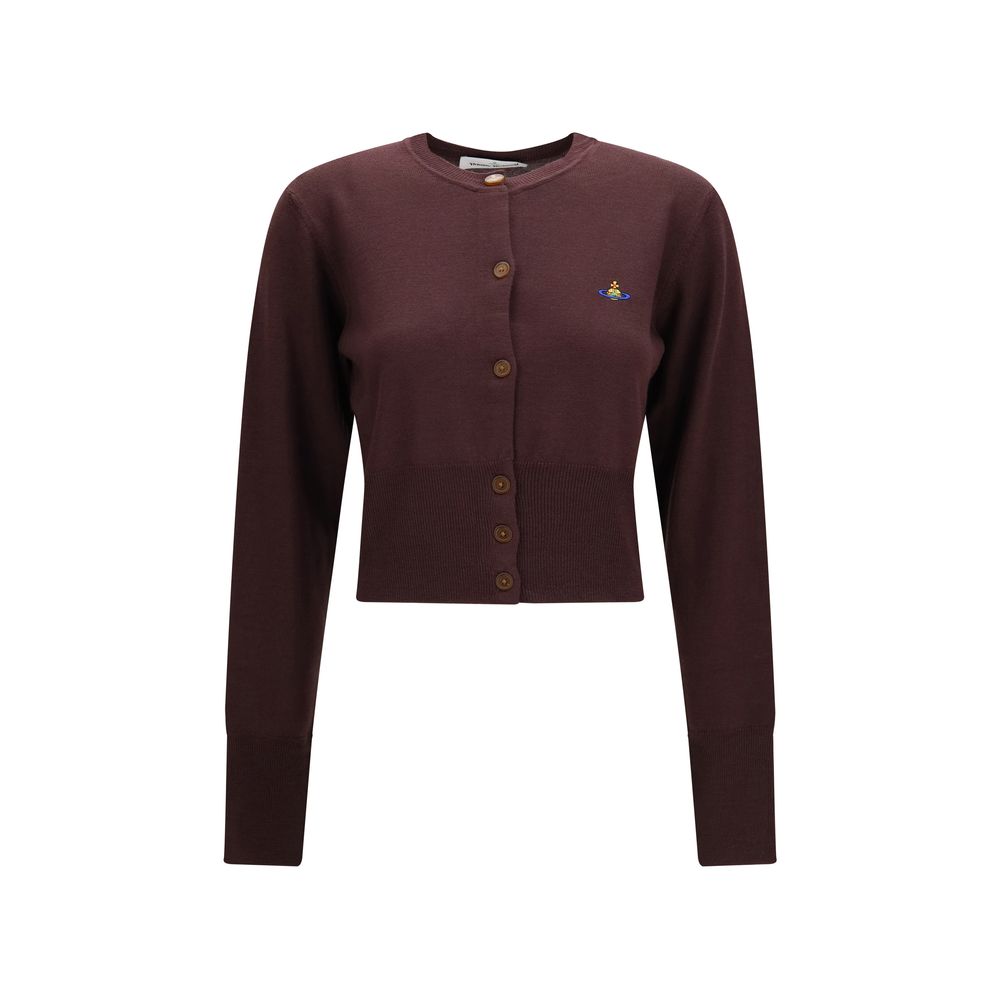 Vivienne Westwood Lila Seidenstrickjacke