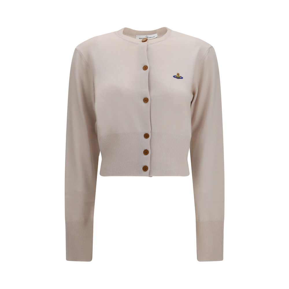 Vivienne Westwood Beige Seidenstrickjacke