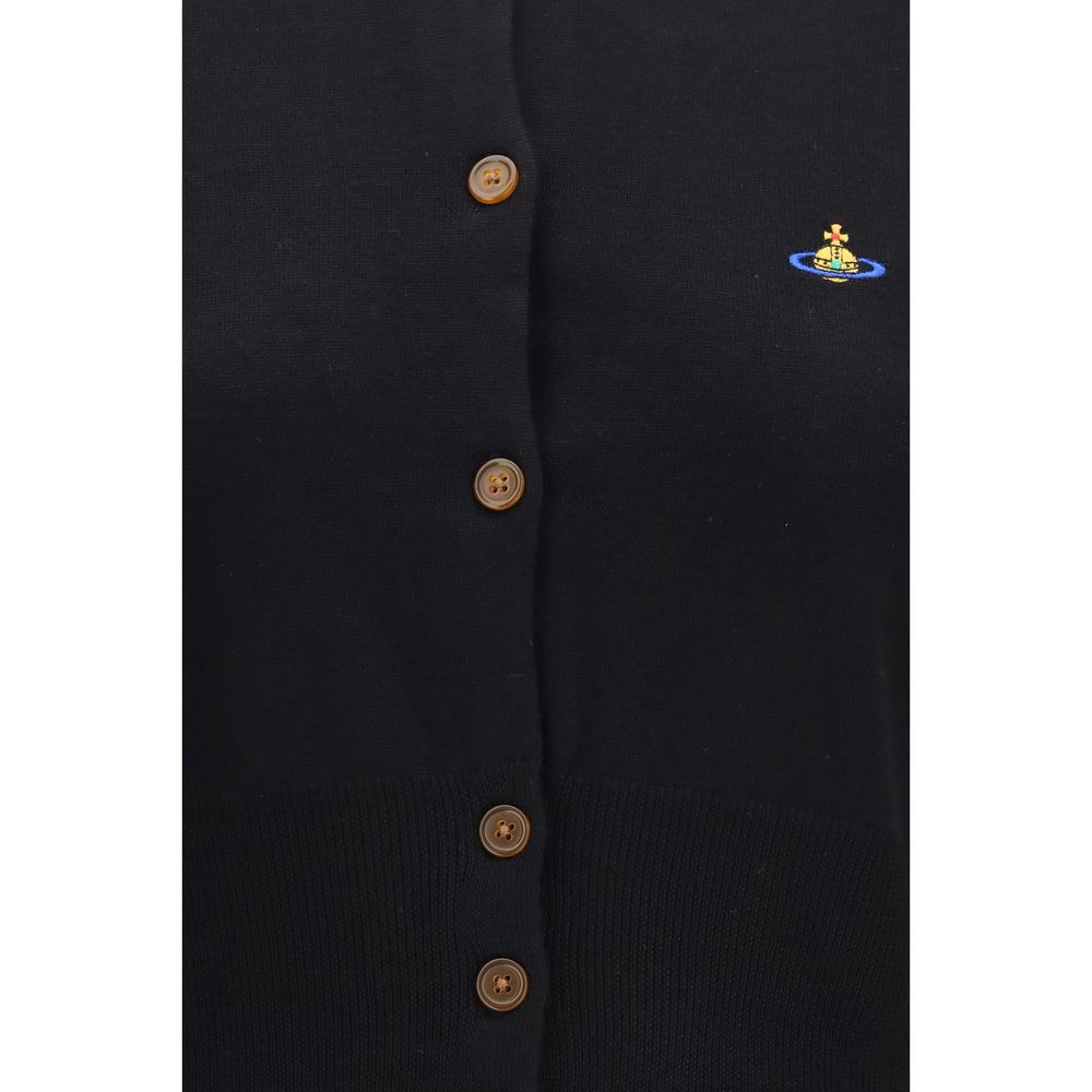 Vivienne Westwood Schwarzer Seiden-Cardigan