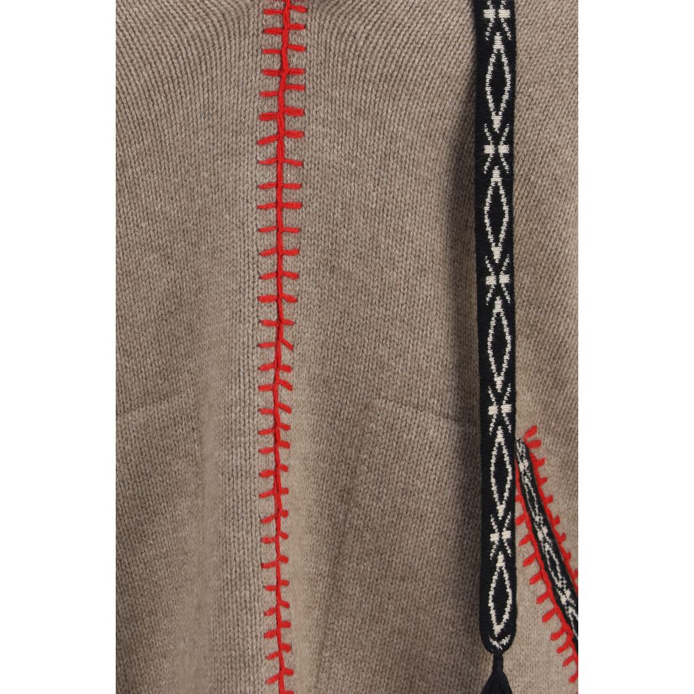 Baziszt Brauner Kaschmir-Pullover