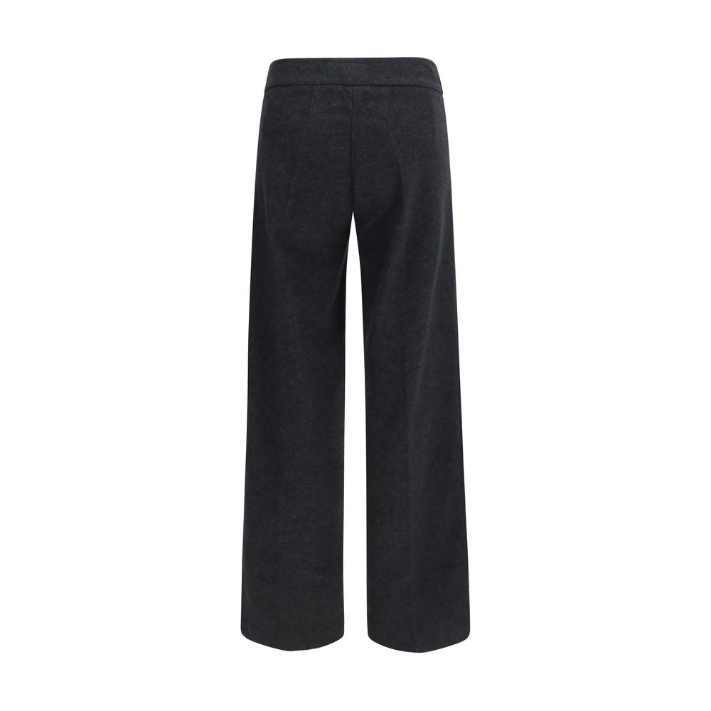 Avenue Montaigne Graue Baumwoll-Freizeithose