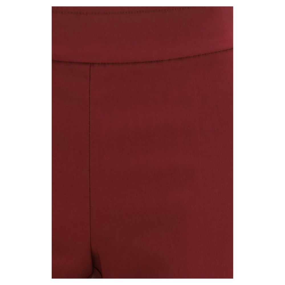 Avenue Montaigne Bordeaux Viskose Freizeithose