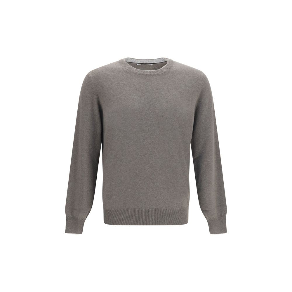Brunello Cucinelli Grauer Kaschmirpullover