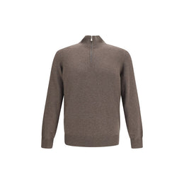 Brunello Cucinelli Brauner Kaschmirpullover