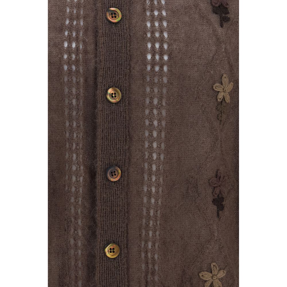 Magliano Brauner Mohair-Cardigan