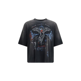 Represent Schwarzes Baumwoll-T-Shirt
