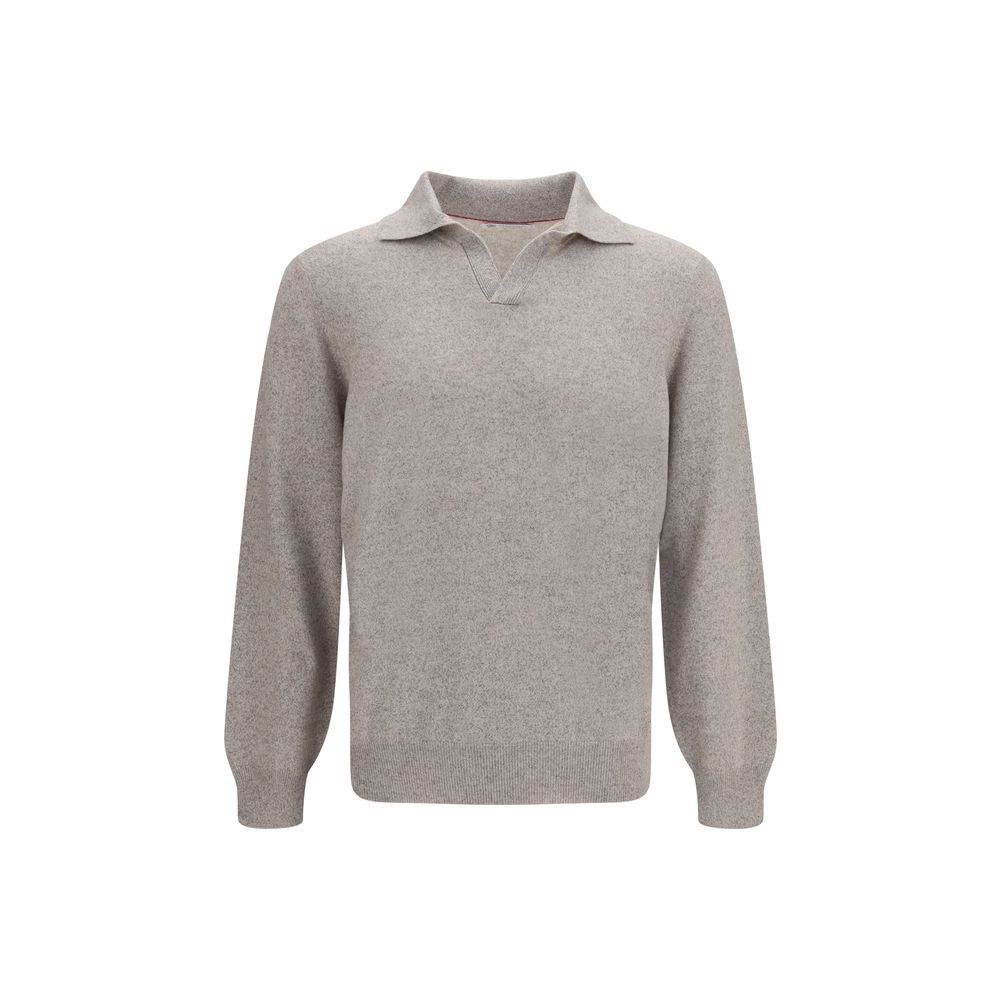 Brunello Cucinelli Grauer Kaschmir-Pullover