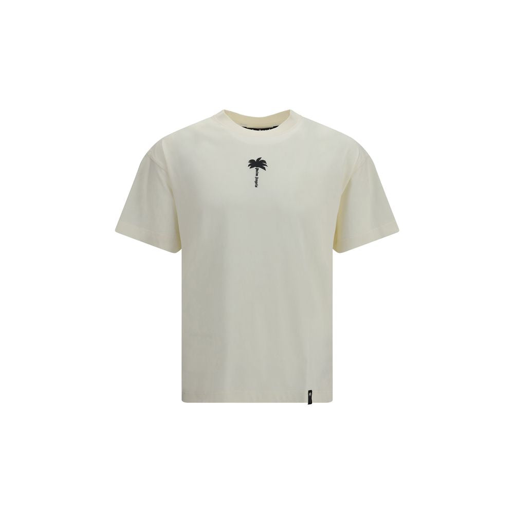 Palm Angels Beiges Baumwoll-T-Shirt