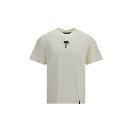 Palm Angels Beiges Baumwoll-T-Shirt