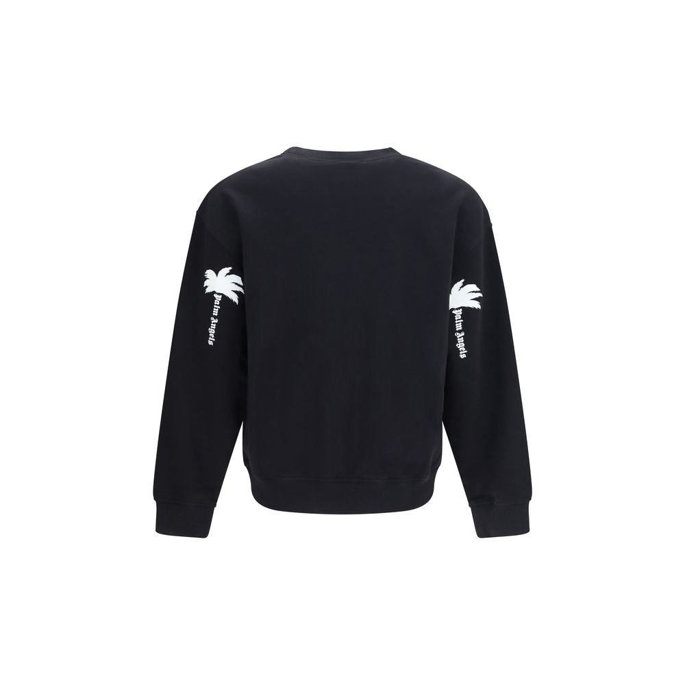 Palm Angels Schwarzer Baumwoll-Sweatshirt