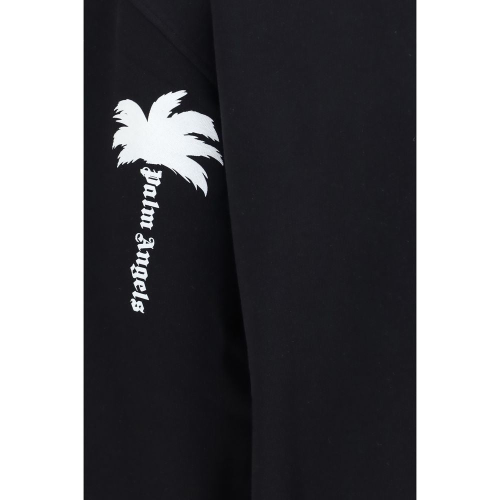 Palm Angels Schwarzer Baumwoll-Sweatshirt