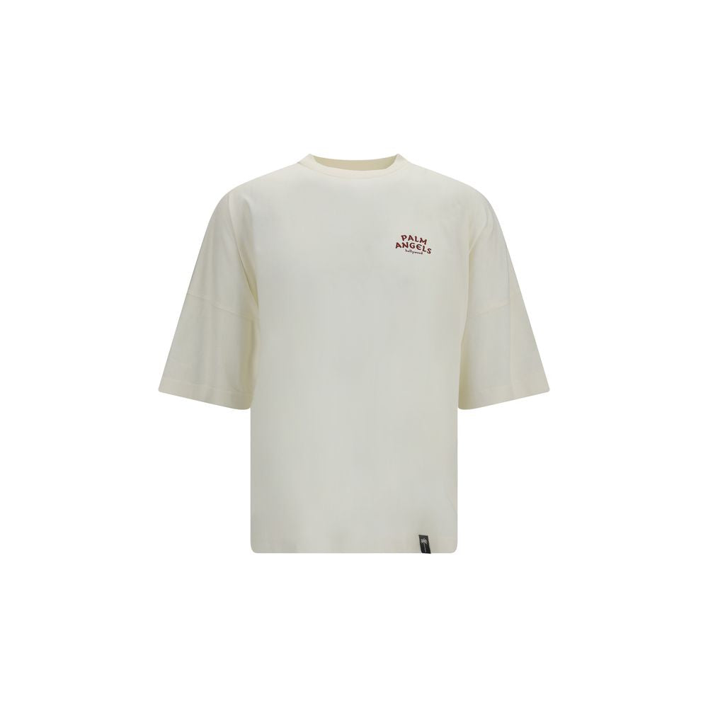 Palm Angels Beiges Baumwoll-T-Shirt