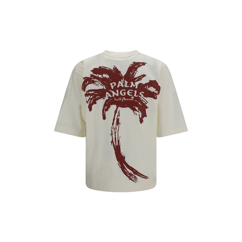 Palm Angels Beiges Baumwoll-T-Shirt