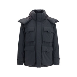 LAMINAR Schwarze Daunenjacke aus Shell