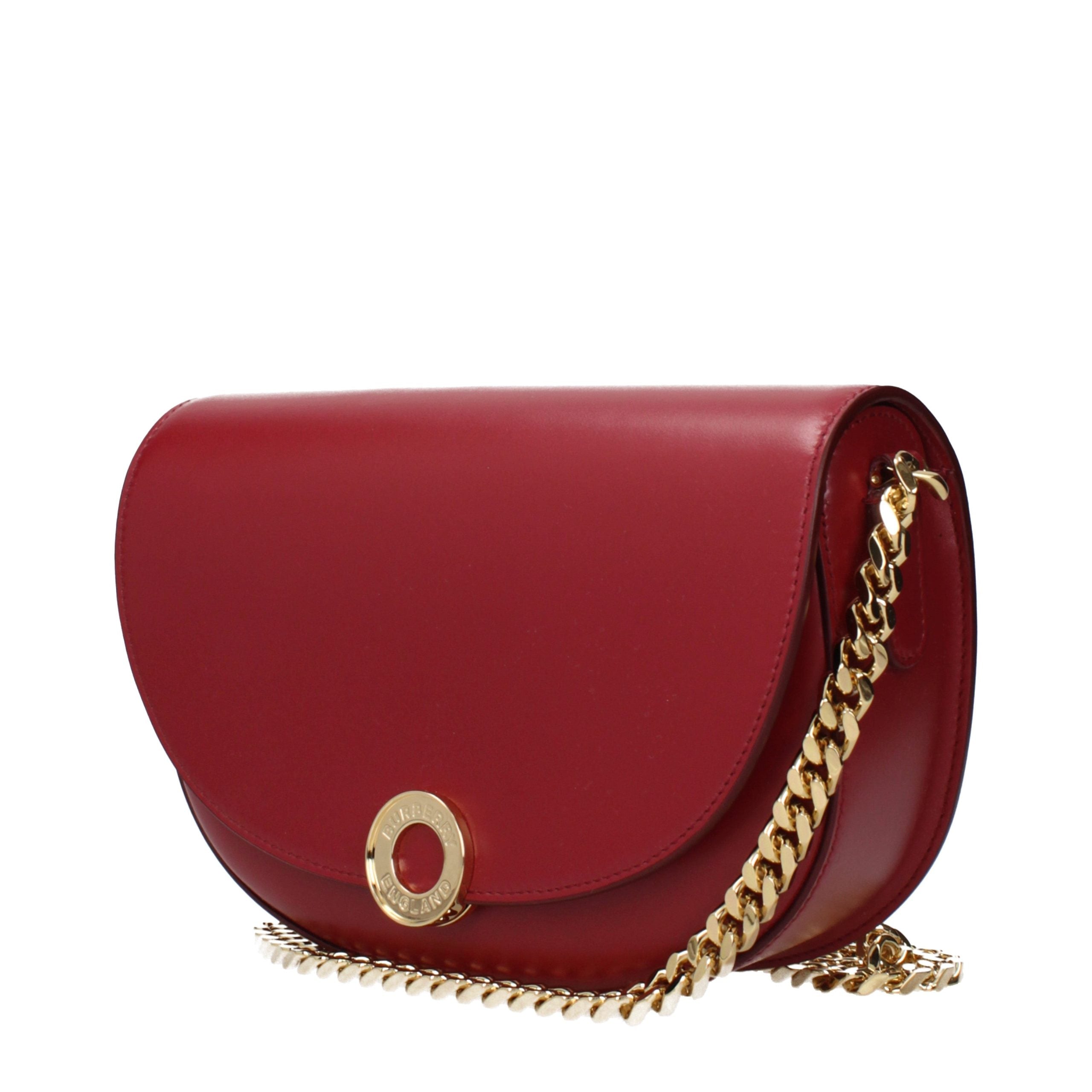 Burberry Rote Leder Schultertasche