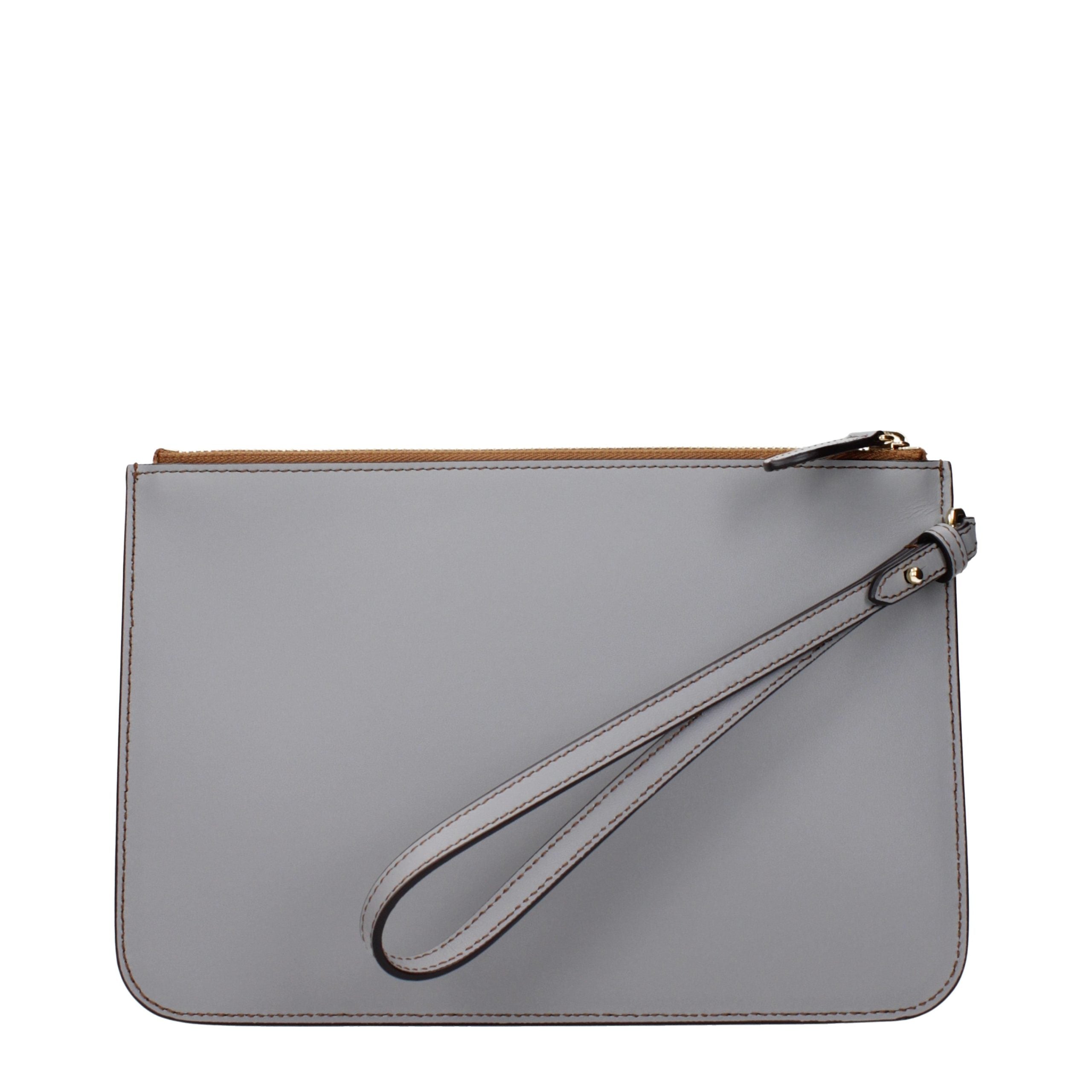 Burberry Graue Leder-Clutch