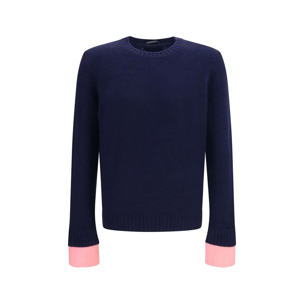 Prada Blauer Wollpullover Oves Aries