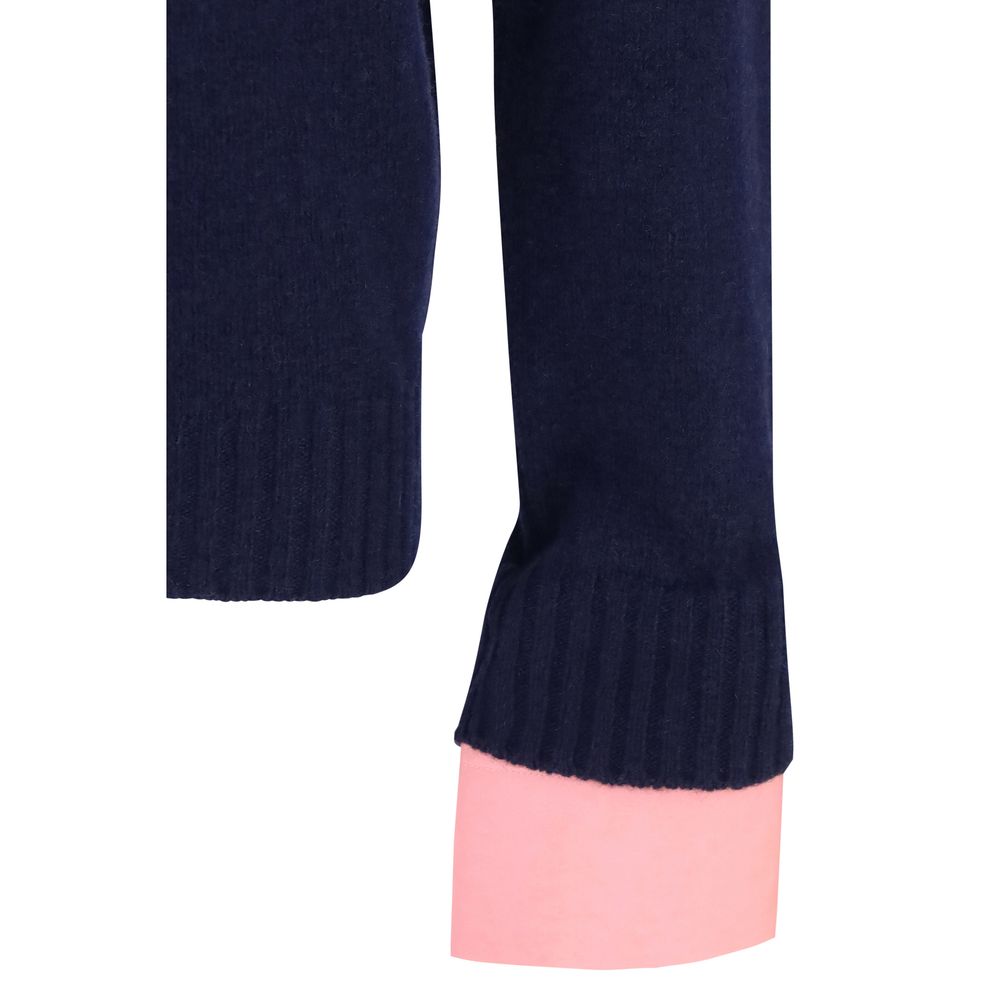 Prada Blauer Wollpullover Oves Aries