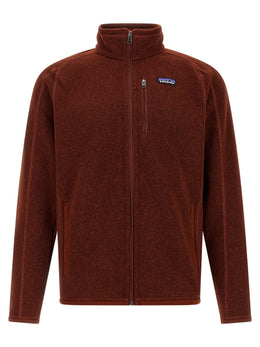 PATAGONIA Rote Polyester-Jacke in voller Länge
