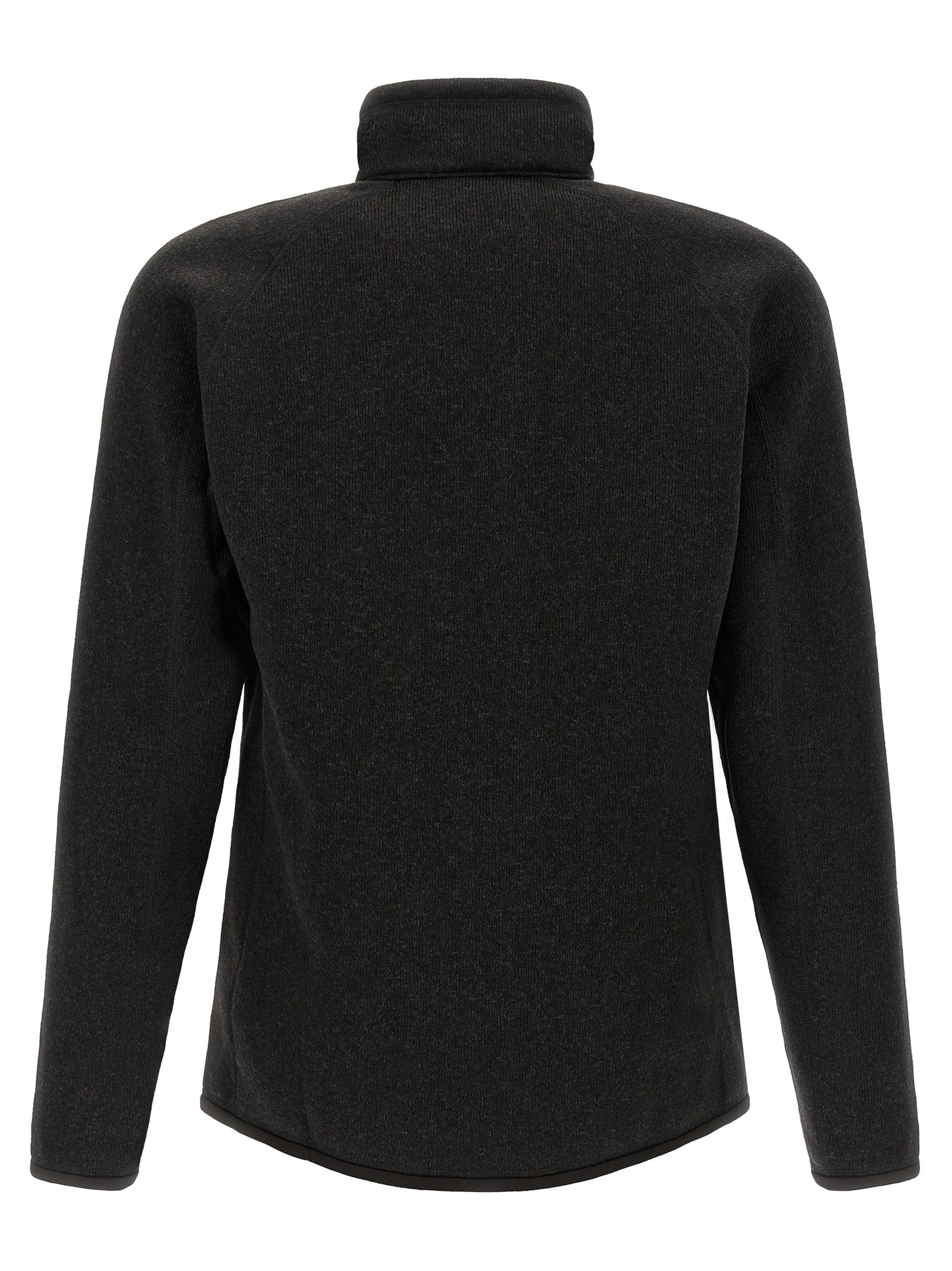 PATAGONIA Schwarze Polyester-Jacke in voller Länge