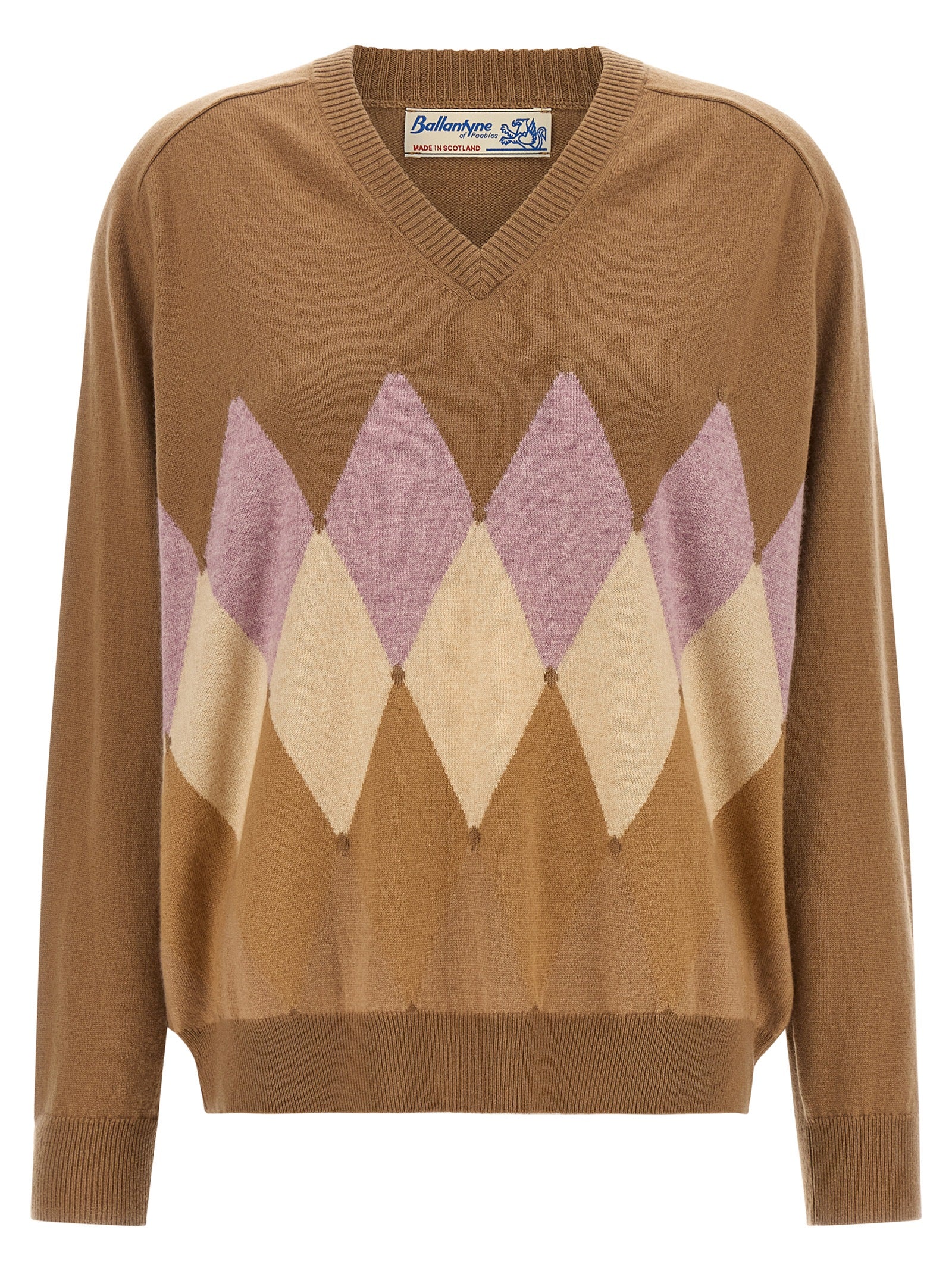 Ballantyne Beige Cashmere Cardigan